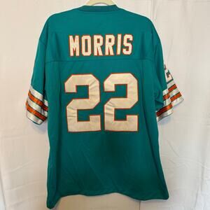 Mitchell & Ness Dolphins #22 Mercury Morris Throwback Jersey Size 56 NFL